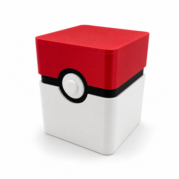 Premium TCG Card Storage Box | Deck & Card Collection Case (Poke Themed)