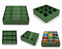 12-Slot TCG Card Sorter & Organizer | Trading Card Storage Tray (Green)