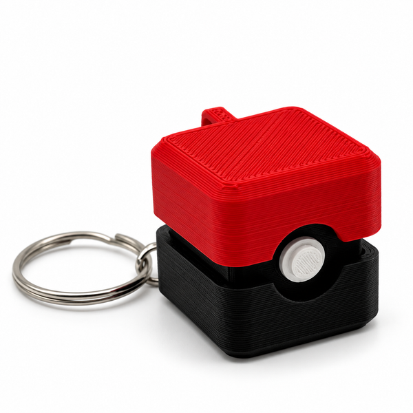 Poke-Trade Fidget Clicker Keychain