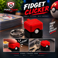 Poke-Trade Fidget Clicker Keychain