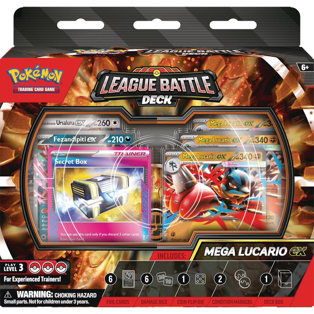 Pokemon Mega Lucario ex League Battle Deck Box Cards